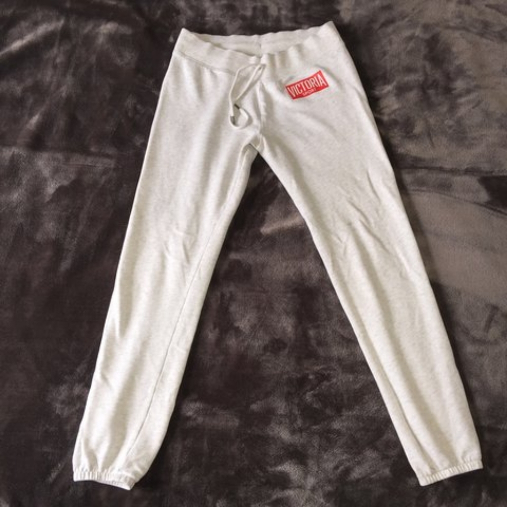 Victoria's Secret Sport Heather Light Grey Sweatpants